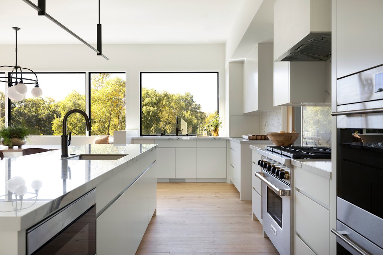 Edina Modern Shingle Style custom home design by Charlie & Co Design
