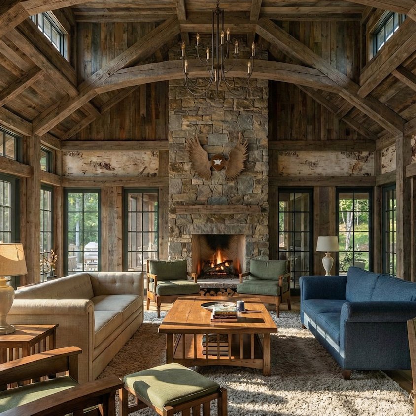 Lake Owen Retreat - in process home design by Charlie & Co.